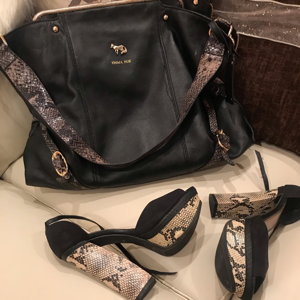 Python sued heels